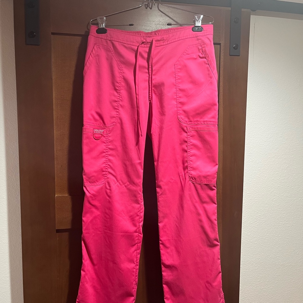 Bright Pink Scrub Pants